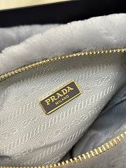 	 Bagsaaa Prada Triangle Shearling Bag Grey - 24x14.5x5cm - 5