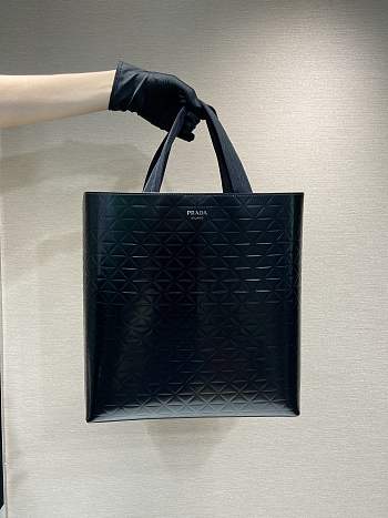 Bagsaaa Prada Brushed leather tote bag with water bottle - 38x36x6cm