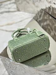 Bagsaaa Prada Galleria satin mini-bag with green crystals - 20*14.5*9.5cm - 4