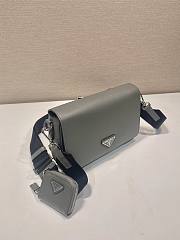 	 Bagsaaa Prada Saffiano leather shoulder bag green - 22*14.5*5cm - 4