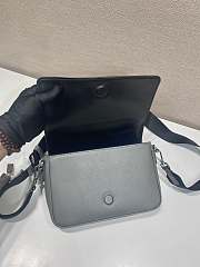 	 Bagsaaa Prada Saffiano leather shoulder bag green - 22*14.5*5cm - 2