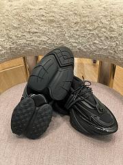 Balmain Black Unicorn Neoprene & Leather Sneakers - 4