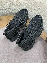 Balmain Black Unicorn Neoprene & Leather Sneakers - 3