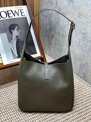 Bagsaaa YSL LE 5 À 7 SUPPLE SMALL IN GRAINED GREEN LEATHER - 23 X 22 X 8.5 CM - 6