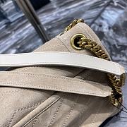 	 Bagsaaa YSL Niki Suede Leather Beige Bag - 28×20×8cm - 5