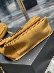 	 Bagsaaa YSL Niki Suede Leather Yellow Bag - 28×20×8cm - 2