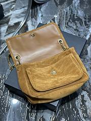 	 Bagsaaa YSL Niki Suede Leather Yellow Bag - 28×20×8cm - 3