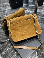 	 Bagsaaa YSL Niki Suede Leather Yellow Bag - 28×20×8cm - 6