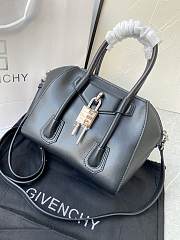 Bagsaaa Givenchy Antigona Lock Tote Bag Black - 23*27*13cm - 6