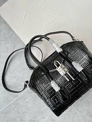 Bagsaaa Givenchy Antigona Lock Tote Bag Black Box Leather - 23*27*13cm - 5