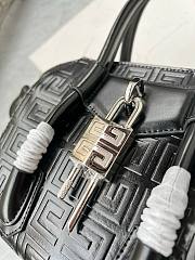 Bagsaaa Givenchy Antigona Lock Tote Bag Black Box Leather - 23*27*13cm - 2