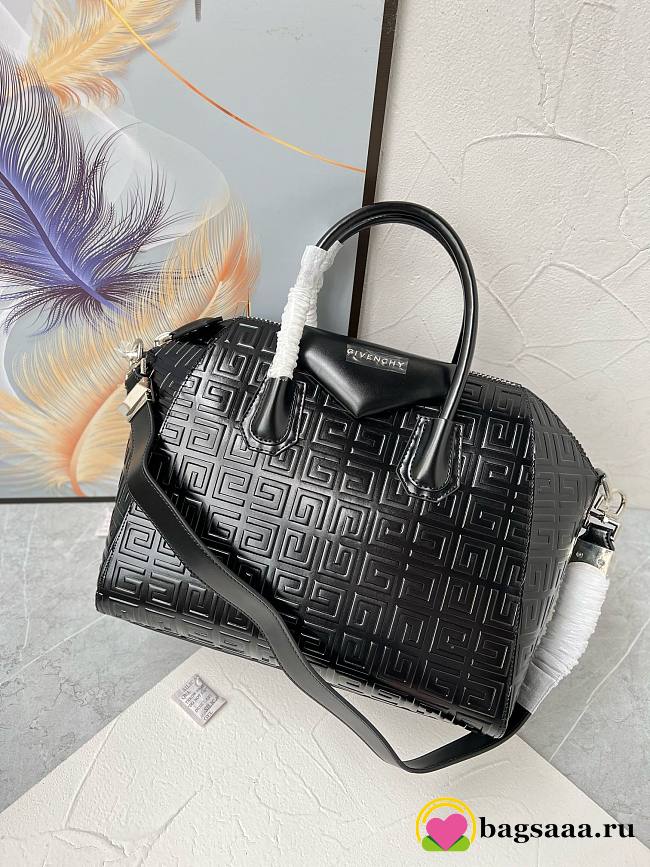 	 Bagsaaa Givenchy Antigona Tote Bag Black Box Leather - 33cm - 1