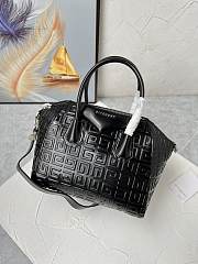 	 Bagsaaa Givenchy Antigona Tote Bag Black Box Leather - 28cm - 2