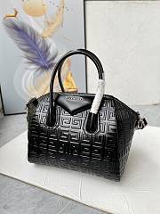 	 Bagsaaa Givenchy Antigona Tote Bag Black Box Leather - 28cm - 3