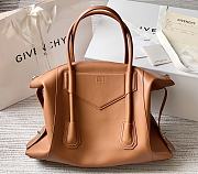 	 Bagsaaa Medium Antigona Soft Lock bag in brown smooth leather - 44*34*7cm - 5