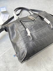 	 Bagsaaa Medium Antigona Soft Lock bag in black croc leather - 44*34*7cm - 6