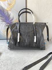 	 Bagsaaa Medium Antigona Soft Lock bag in black croc leather - 44*34*7cm - 5