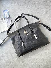 	 Bagsaaa Medium Antigona Soft Lock bag in black croc leather - 44*34*7cm - 4