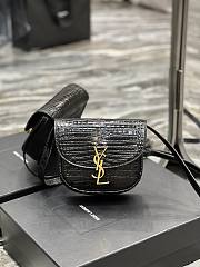 Bagsaaa YSL Kaia Small Bag In Crocodile Leather - 18 x 15.5 x 5.5 cm - 1
