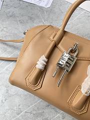 Bagsaaa Givenchy Antigona Lock Tote Bag Light Brown - 23*27*13cm - 5