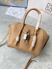 Bagsaaa Givenchy Antigona Lock Tote Bag Light Brown - 23*27*13cm - 3