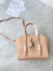 	 Bagsaaa Givenchy Antigona Lock Tote Bag Nude - 23*27*13cm - 2