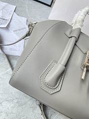 	 Bagsaaa Givenchy Antigona Lock Tote Bag Grey - 23*27*13cm - 3