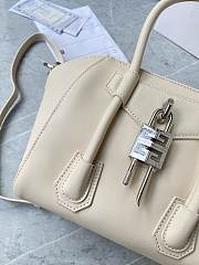 	 Bagsaaa Givenchy Antigona Lock Tote Bag Cream - 23*27*13cm - 4