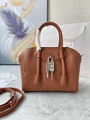 	 Bagsaaa Givenchy Antigona Lock Tote Bag Brown - 23*27*13cm - 1