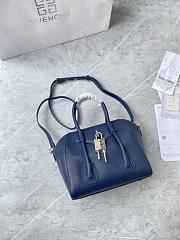 	 Bagsaaa Givenchy Antigona Lock Tote Bag Blue - 23*27*13cm - 3