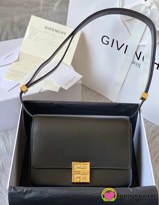 Bagsaaa GIVENCHY Box Calfskin Medium 4G Shoulder Bag - 21X15X6cm - 1