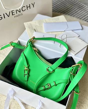 Bagsaaa Givenchy Green Voyou Shoulder Bag - 24*18*3.5cm