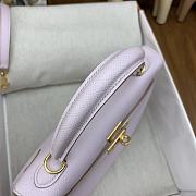Bagsaaa Hermes Kelly 25cm Epsom Leather Pink With Gold Hardware - 6