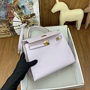 Bagsaaa Hermes Kelly 25cm Epsom Leather Pink With Gold Hardware - 4