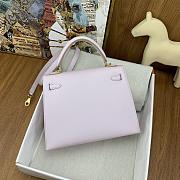 Bagsaaa Hermes Kelly 25cm Epsom Leather Pink With Gold Hardware - 2