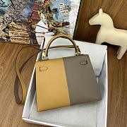 	 Bagsaaa Hermes Kelly 25cm Epsom Leather Beige and Taupe - 3
