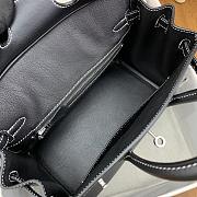 	 Bagsaaa Hermes Birkin 25cm Swift Leather Black - 6