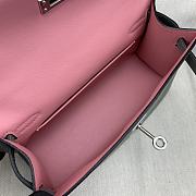 Bagsaaa Hermes Pochette swift leather 22cm grey  - 5