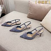 	 Bagsaaa Valentino Signature Vlogo Slingback Blue - 1