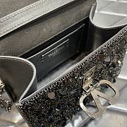 	 Bagsaaa Valentino Garavani Embellished Locó Top-Handle 3D Sequins Black Bag - 19x13x9cm - 2