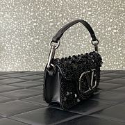 Bagsaaa Valentino Garavani Loco Small VLOGO Sequins Shoulder Bag - 19x10.5x5cm - 3