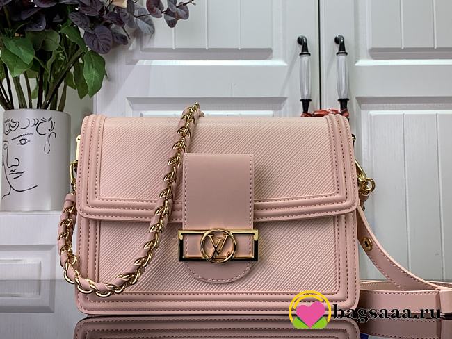 	 Bagsaaa Louis Vuitton Dauphine MM Epi Leather Pink - 25 x 17 x 10.5 cm - 1