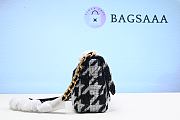 Bagsaaa Chanel 19 Bag Tweed Quilted Black and White 26cm - 6