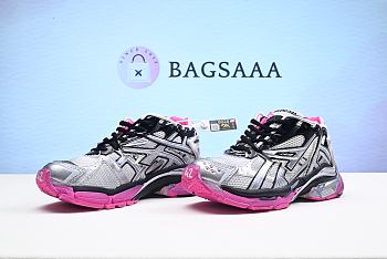 Bagsaaa Balenciaga  Runner Trainer In Silver Multi