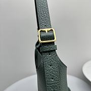 	 Bagsaaa Burberry Green Chess Medium Grained-leather Shoulder Bag - 5