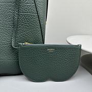	 Bagsaaa Burberry Green Chess Medium Grained-leather Shoulder Bag - 3