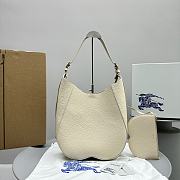 Bagsaaa Burberry White Chess Medium Grained-leather Shoulder Bag - 1