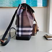 Bagsaaa Burberry Check-print leather brown backpack - 24x13x37cm - 5