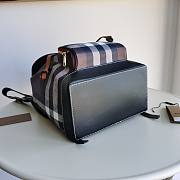 Bagsaaa Burberry Check-print leather brown backpack - 24x13x37cm - 6