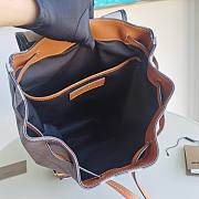 Bagsaaa Burberry Check-print leather brown backpack - 24x13x37cm - 3